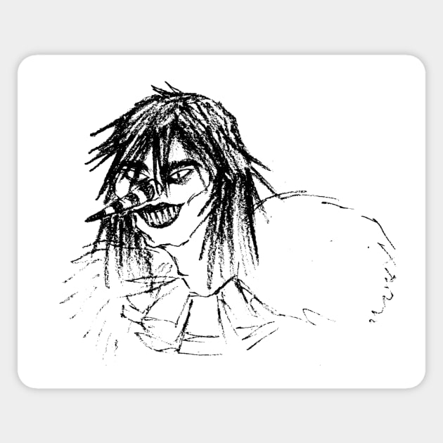 Laughing Jack The Clown Creepypasta Fan Art Sticker by kuraimochi